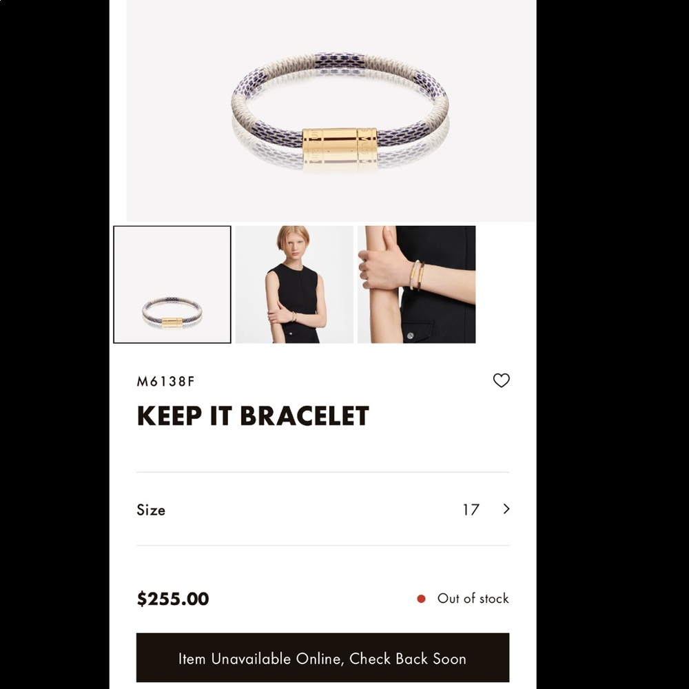 Keep it Bracelet, louis vuitton